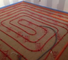 Plancher chauffant chambre rdc