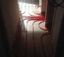 Plancher chauffant couloir rdc