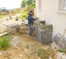 Cour anglaise, avant d'être remblayée