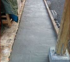 Agrandissement de la dalle de garage