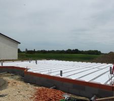 Surprise en arrivant cette apr&egrave;s-midi au chantier!!!!