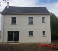 Façade sud modifiée avec modenatures