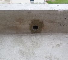 Carottage acrotères balcon diamètre 6cm