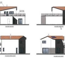 Croquis 3d avec maison existante