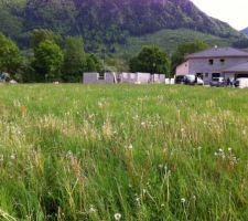 Implantation maison. On ne voit presque rien, mais c'est fait.