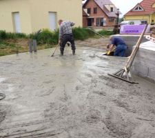 Coulage dalle garage