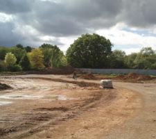 Vue du lot 26 vers le fond du lotissement