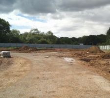 Vue du lot 26 vers le fond du lotissement