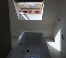 Baignoire pas installée
