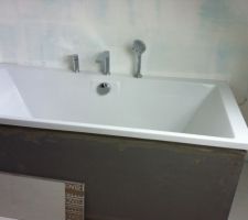Baignoire installée