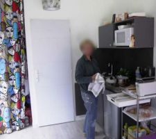 La vis dans le studio pendant les travaux