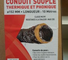 Le conduit hotte : gaine aluminium souple isolee