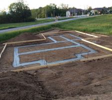 Preparatif pose parpaings suite