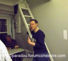 La vie dans le studio pendant les travaux...