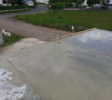 Reste de la dalle recoul&eacute;