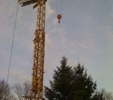 La grue est en place