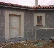 1 er couche et contour de fenetres