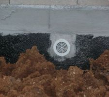 Bouche d'aération, après le remblayage
