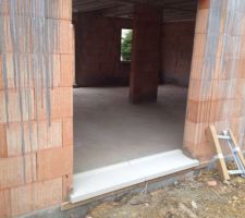 Pose des appuis de fenetres