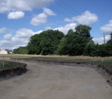 Le terrain avant le d&eacute;but du terrassement
