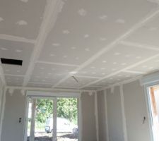 Finition cloisons et plafonds / salon