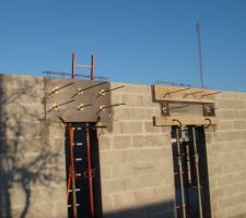 Coffrage de linteaux et pose de coffre tunelle,pose de poutre pr&eacute;fabriquer