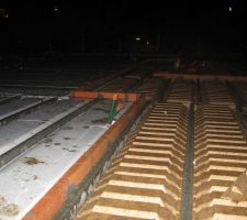 Hourdis RDC :
- polystyrene pour la partie habitable
- resine de bois pour la terrasse