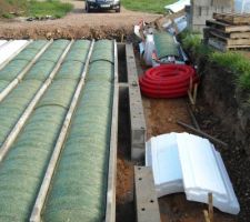 Les poutrelles béton posées en biais