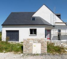 Huisseries posées   1er dégrossit d'enduit