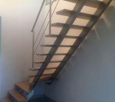 Notre escalier sans les protections...