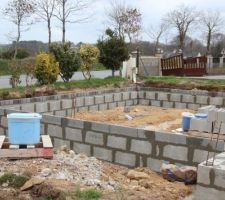 Début de montage du vide sanaitaire