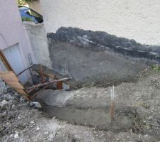 Vue d'ensemble du futur escalier sous-sol / jardin.