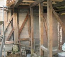 Commencent remplisage colombage