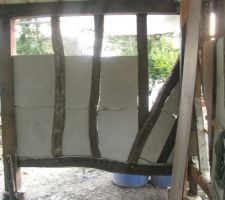 Commencent remplisage colombage