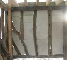 Commencent remplisage colombage